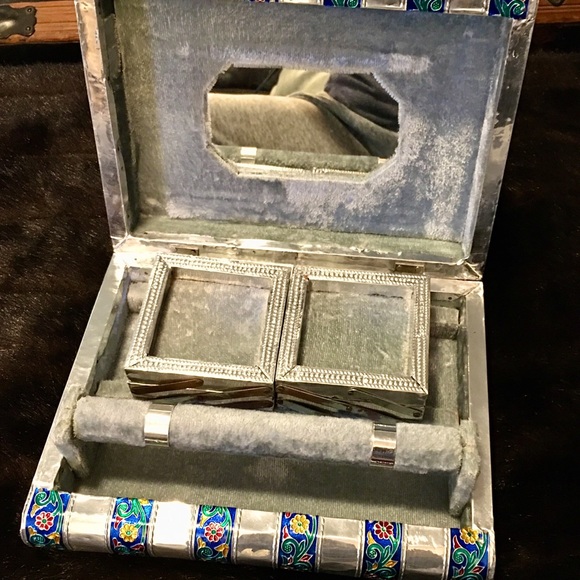 Vintage Indian Silver Jewelry Box - Picture 2 of 9